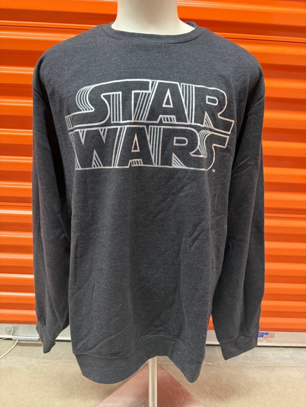 NWT Star Wars Black Graphic Crewneck Sweatshirt Charcoal
